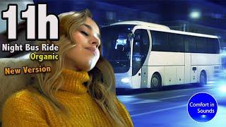 NEW Night Bus Ride Sound Interior Bus Ambience Organic Sound  White Noise Heater Sound 432hz