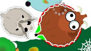 SMALL Loody steals a GIANT XP from a Mammoth in MOPE.IO