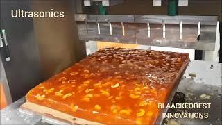 Ultrasonic Sweet Cutting Machine - Orange Halwa