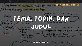 Tema Topik dan Judul  Bahasa Indonesia  Alternatifa