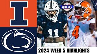 #9 Penn State vs #19 Illinois  Full Game Highlights  2024 College Football Highlights