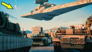 GTA 5 Big Air Ship Invasion with Emergency Response  GTA V Movie