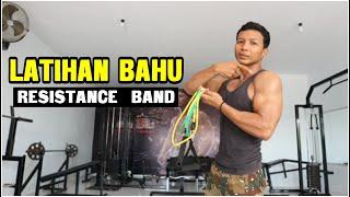 Latihan otot bahu  SHOULDER EXERCISE  dengan resistance band  Otan GJ