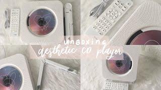 unboxing aesthetic cd player wall-mounted and with stand  shopee philippines  minimalist