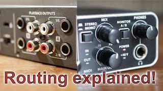 Behringer UMC-404HD  Audio Routing Explained