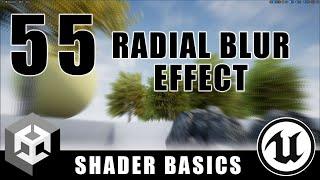 Radial Blur Post Processing - Shader Graph Basics - Episode 55