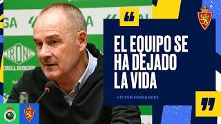  Víctor Fernández tras la victoria en Santander El equipo se ha dejado la vida  Real Zaragoza