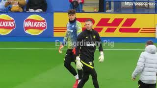 Kepa Arrizabalaga Pre-match Warm-up 20211120 Leicester City vs Chelsea