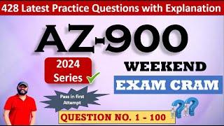 Part1  Azure Fundamentals AZ-900 Exam Cram  100 Practice Questions with detailed explanations