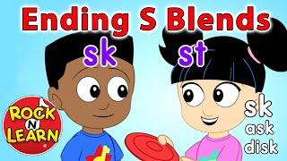 Ending Consonant Blends with S  Learn to Read sk st  Rock ’N Learn