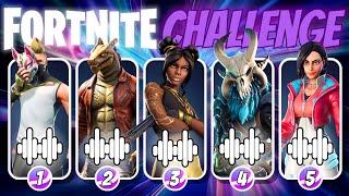 Guessing The Fortnite Characters - Fortnite Quiz ️Midas Sentinel Ragnarok Vega