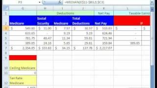 Excel Magic Trick 100 Instead of Long IF Use MEDIAN function Commission W Hurdle Calculation