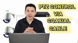 How to setup PTZ cameras to a DVR using coaxial control