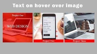 Text on hover over image  CSS3 Animation Snippets