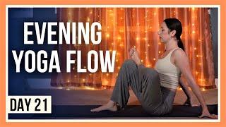 15 min Evening Yoga – Day #21 YOGA FOR HIPS & LOWER BACK