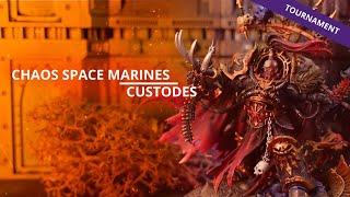 Chaos Space Marines vs Adeptus Custodes - A 10th Edition Warhammer 40k Battle Report