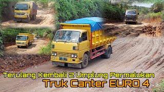 Terulang Kembali Dua Truk Umplung Permalukan Truk Canter Euro 4 Ditanjakan Angker