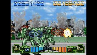 Mobile Suit Gundam Final Shooting arcade 2 player 60fps