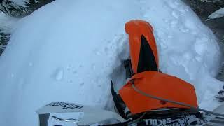 KTM SX 125 SNOW DRIVING