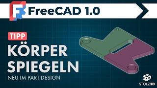 Tip FreeCAD 2024 Part Design Mirror Full Body new tool 