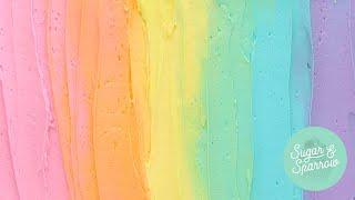 How to Mix Rainbow Buttercream Colors w 3 Color Gels