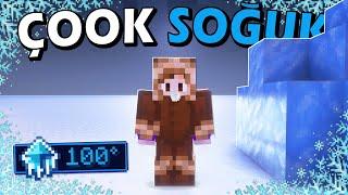 SOĞUKTA HAYATTA KALMAYA ÇALIŞIYORUM Hardcore Minecraft