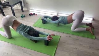 Girls yoga.Flexibility skills. Stretch Legs Contortion and Gymnastics Fitness Flexible Girls