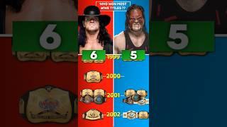 Undertaker Vs Kane WWE Championship Comparison #wwe #wrestledata #shorts