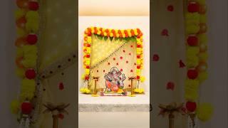 Ganpati decoration 2024  Eco Friendly ganpati decoration  Ganesh Chaturthi #ganpatidecor