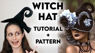 MINI WITCH HAT Tutorial & Pattern  Sewing a Spooky Halloween Costume Accessory
