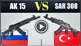 Turkish SAR-308 VS Russian AK-15 Assault Rifle  Infantry Rifle