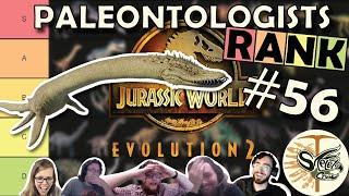 COPE AND SEETH  Paleontologists rank ELASMOSAURUS in Jurassic World Evolution 2