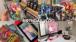 birthday vlog  manga shopping road trip anime stores temu sukuna nendoroid binging anime 