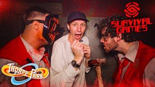 Inside SURVIVAL GAMES  THORPE PARK Fright Nights 2023