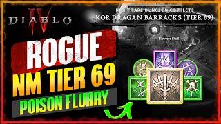 T69 POISON FLURRY Rogue Build Test & Gameplay  Diablo 4