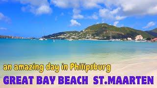 ST. MAARTEN - Great Bay Beach - Philipsburg - one of the best cruise ports in the Caribbean