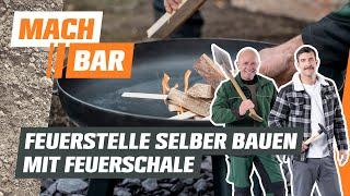 Feuerstelle selber bauen mit Feuerschale  OBI