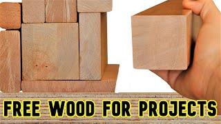 How I Get So Much Hardwood for Woodworking Projects for FREE