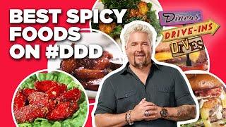 Top 10 #DDD Spicy Food Videos with Guy Fieri  Diners Drive-Ins and Dives  Food Network