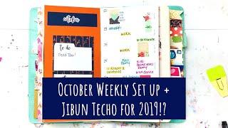 October 2018 TN Weekly Insert Set-up & Discovering Japanese Planners  Trying Jibun Techo 2019?