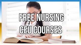 Free Nursing CEU Courses
