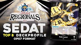 TOP 8 ROB LUCCI  SEDAT D.  REGIONALS 512 PLAYERS  noHEROES  OP07  ONE PIECE CARD GAME