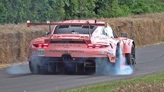 PORSCHE 911 RSR GTE PINK PIG - ONE OF THE LOUDEST PORSCHES EVER CRAZY SOUNDS