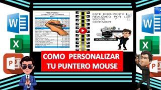 COMO PERSONALIZAR TU PUNTERO DE MOUSE