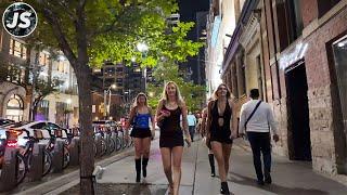 King West Nightlife in Downtown Toronto  Saturday Walk Aug 2024