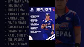 Nepal  Squad announced for ICC Women’s T20 WC Asia Qualifier 2023  #NepalCricket