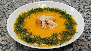 Куриный суп-пюре из тыквы и гороха Pumpkin and pea puree Chicken soup recipe