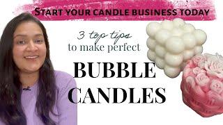 BUBBLE CANDLES FOR BEGINNERS  START YOUR CANDLE BUSINESS TODAY  BUBBLE CANDLE TUTORIAL