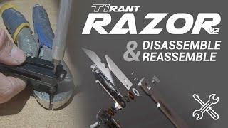 TiRant RAZOR V3 — How To Fully Disassemble & Reassemble The Best Titanium Utility Knife