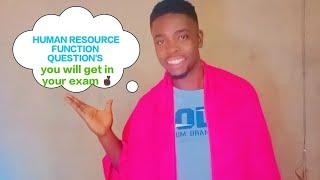 QUESTIONS on human resource function watch it and get distinction